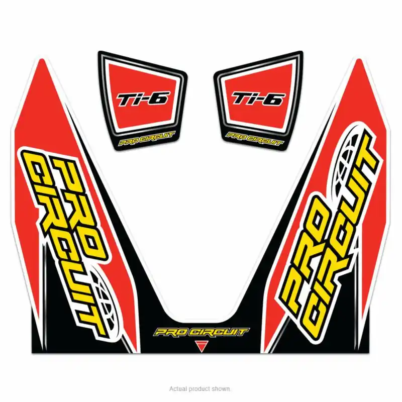 [ Pro Circuit ] Sticker Silencieux pour TI-6, Kawasaki KX-F 250/450, Suzuki RM-Z 250, KTM 250-450 Korlátozott ajánlat