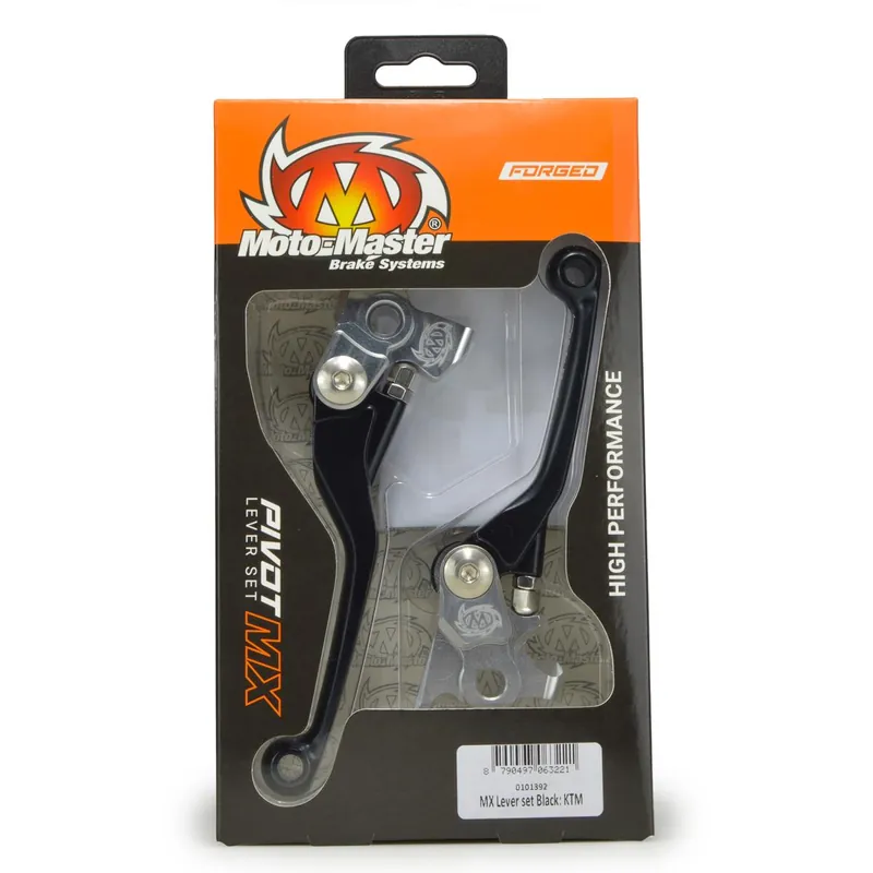 Biztonságos fizetés [ Moto-Master ] Set de Levier de Frein et d’Embrayage Pivot MX Kawasaki KX 250F 21-, KX 450F 19-, Noir