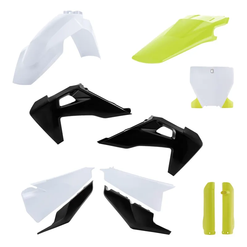 Expressz kézbesítés [ Acerbis ] Kit Plastique complet Full-Kit Husqvarna FC/TC 19-22, Blanc/Noir
