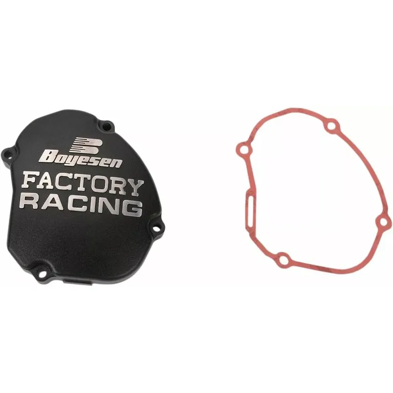 [ Boyesen ] Couvercle de Carter d‘Allumage Factory Yamaha YZ 125 05-, Fantic XX/XE 125, Noir Végkiárusítás