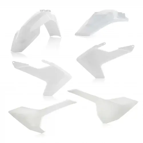 Biztonságos fizetés [ Acerbis ] Kit Plastique Husqvarna TE 125/250/300, FE 250/350/450/501 17-18, Blanc
