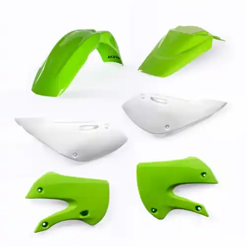 Vedd meg most [ Acerbis ] Kit Plastique Kawasaki KX 65 00-, Vert/Blanc