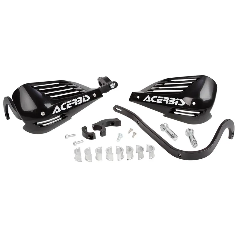 [ Acerbis ] Protège Mains Endurance Noir, Kit de Montage inclus Prémium