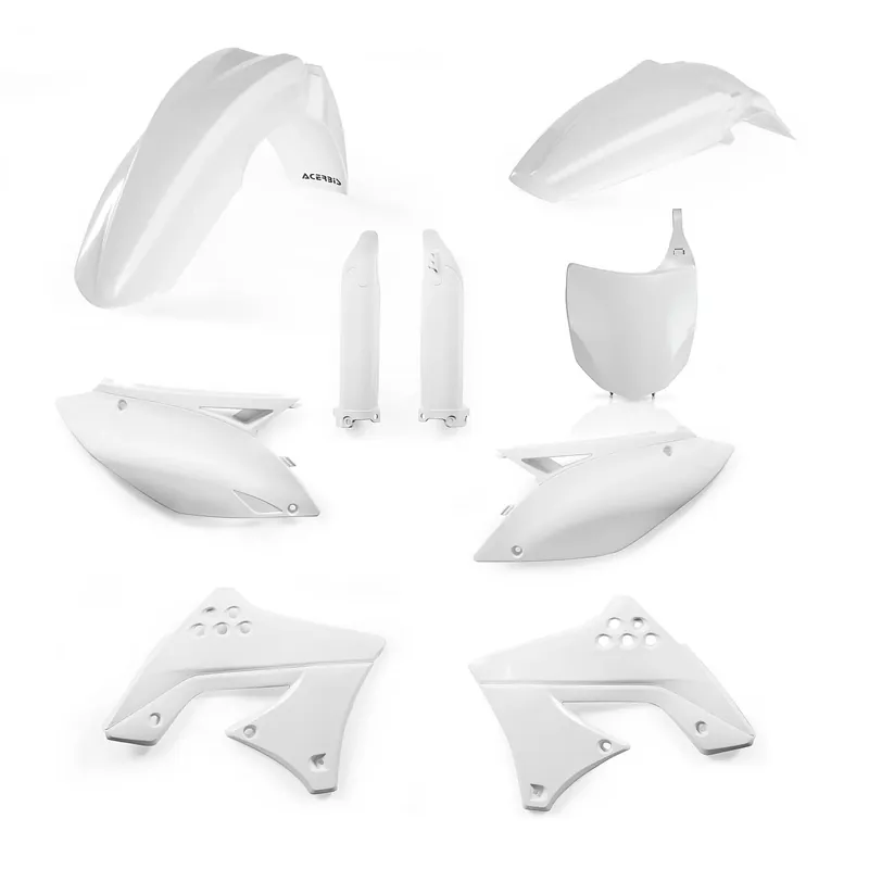 Csak ma [ Acerbis ] Kit Plastique complet Full-Kit Kawasaki KXF 250 09-12, Blanc