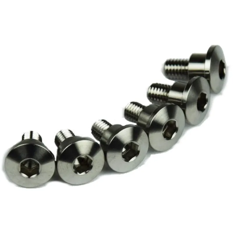 [ SCAR ] Jeu de boulons de fixation pour protège-fourche en titane M6 x 14, 6 pièces pour Honda Szuper akció