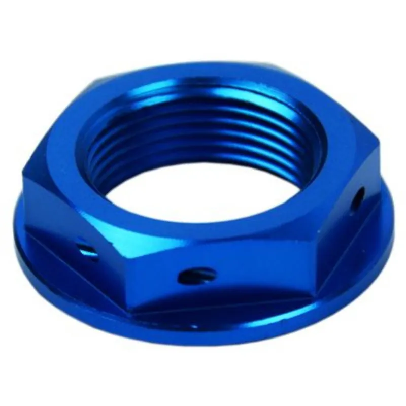 [ SCAR ] Écrou de Colonne de Direction Yamaha/Fantic/Honda/Suzuki, Bleu Korlátozott ajánlat