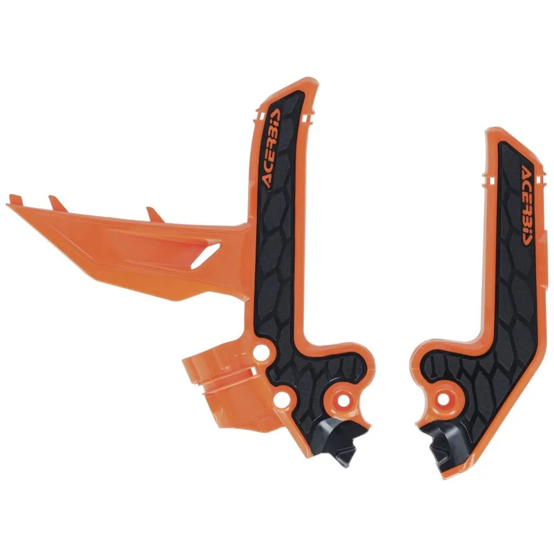 Azonnali szállítás [ Acerbis ] Protections de Cadre Anti-Dérapante X-Grip KTM SX 85 25-, Orange/Noir