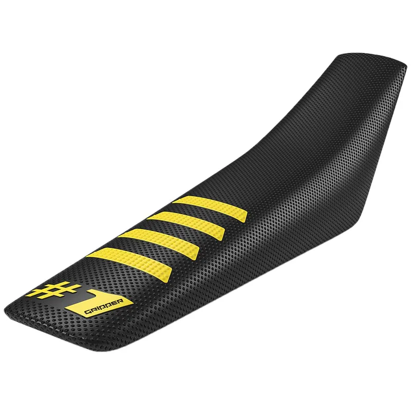 Vedd meg online [ Onegripper ] Housse de Selle Ribbed Noir/Jaune