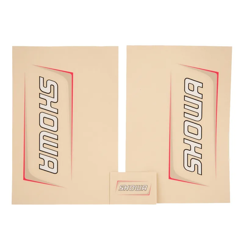 Gyors kiszállítás [ Maciag Offroad ] Autocollants de Protection de Fourche Showa, Blanc/Gris/Rot, Transparent