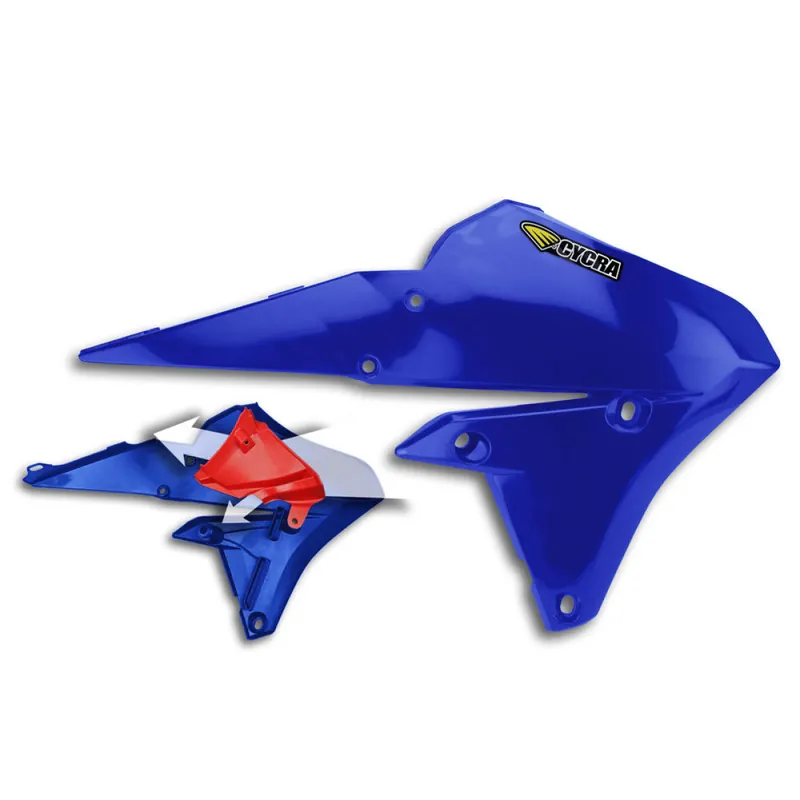 [ Cycra ] Ouie de Radiateur Powerflow Yamaha YZ-F 250/450 14-17, Bleu Gyors szállítás