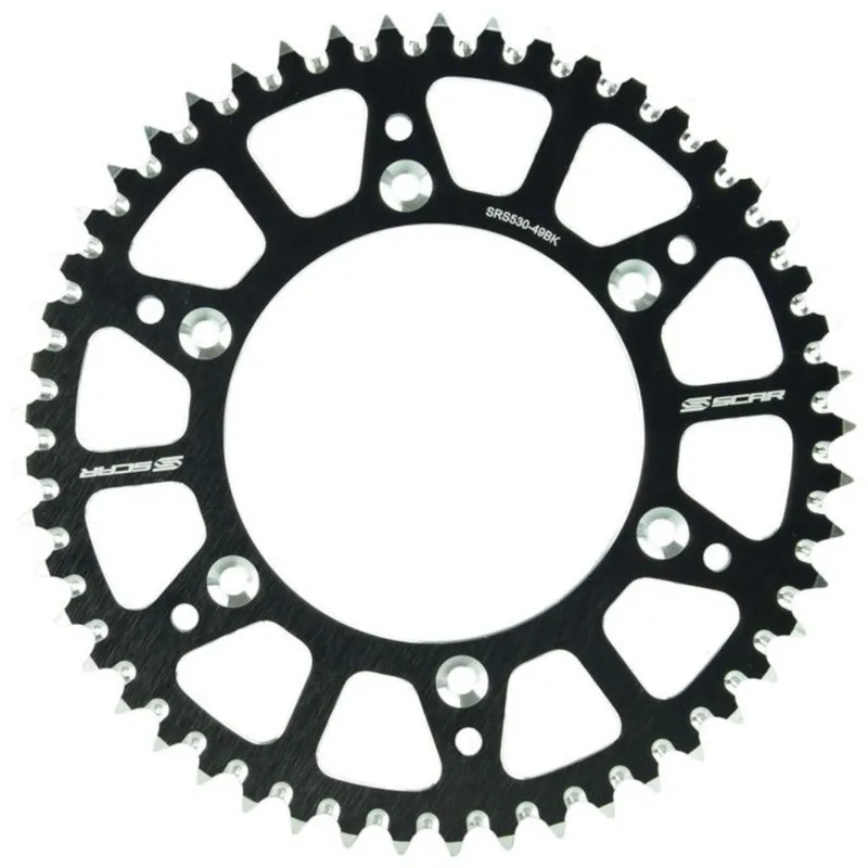 [ SCAR ] Couronne Kawasaki, 520 Pitch, Aluminium, Black, 49-51 Teeth Akció