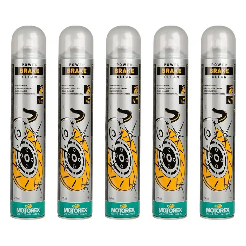 Azonnali szállítás [ Motorex ] Nettoyant de Frein Power Set 5 pièces, 750 ml chacun