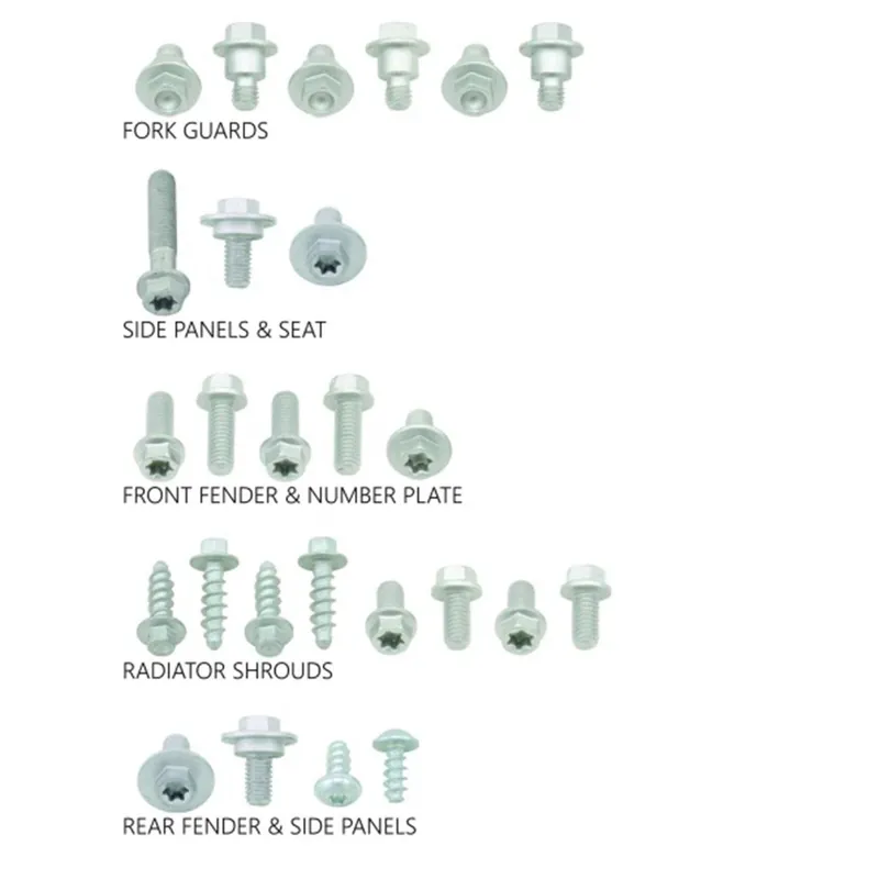 Kiárusítás [ Ufo Plast ] Kit de Vis pour Plastique, Husqvarna FC 19-, TC 125 18-, TC 250 19-