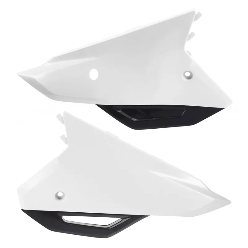 [ Acerbis ] Plaques Latérales DW+UP Honda CRF 250R 22-24, CRF 450R 21-24, Blanc/Noir Biztonságos fizetés