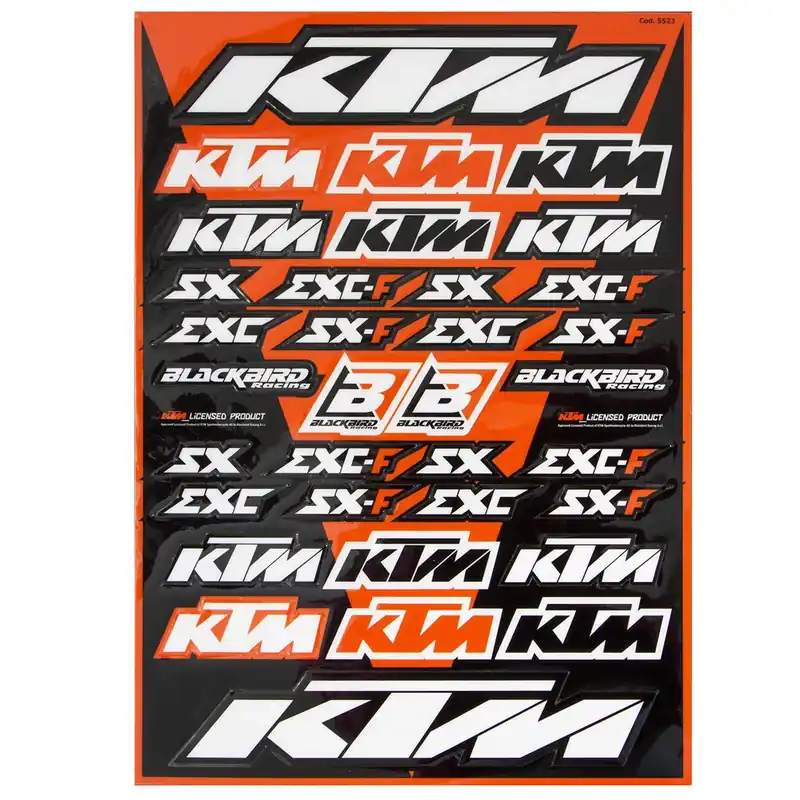[ Blackbird Racing ] Feuille d‘autocollants KTM Újdonság