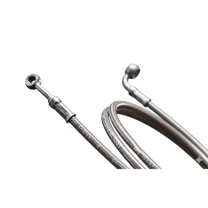 Prémium [ Stark ] Moto Flexible de frein avant OEM