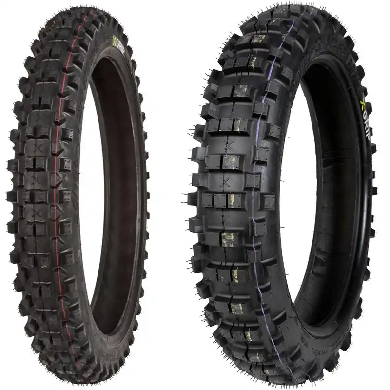 Szuper ajánlat [ X-Grip ] Set de pneus Hulkyboy/Jack the Gripper Set 2 pièces, 90/100-21 & 120/90-18 Soft