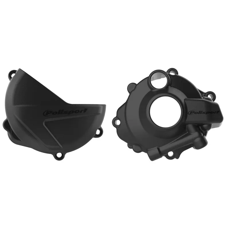 [ Polisport ] Protèges Carter Allumage/Embrayage Honda CRF 250 18-20, Noir Olcsó