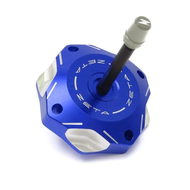 Népszerű [ Zeta ] Bouchon de Reservoir Bleu, Kawasaki KX 85/250, KXF 250/450, Yamaha YZ 85/125/250, YZF 250/450