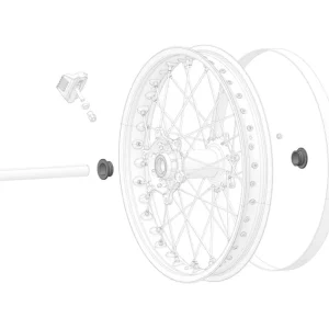 Bestseller [ Stark ] Moto Entretoise de roue arrière (1 unité) OEM