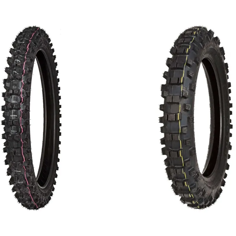 Árengedmény [ Dunlop ] Set de pneus EN 91 90/90-21 & 120/90-18