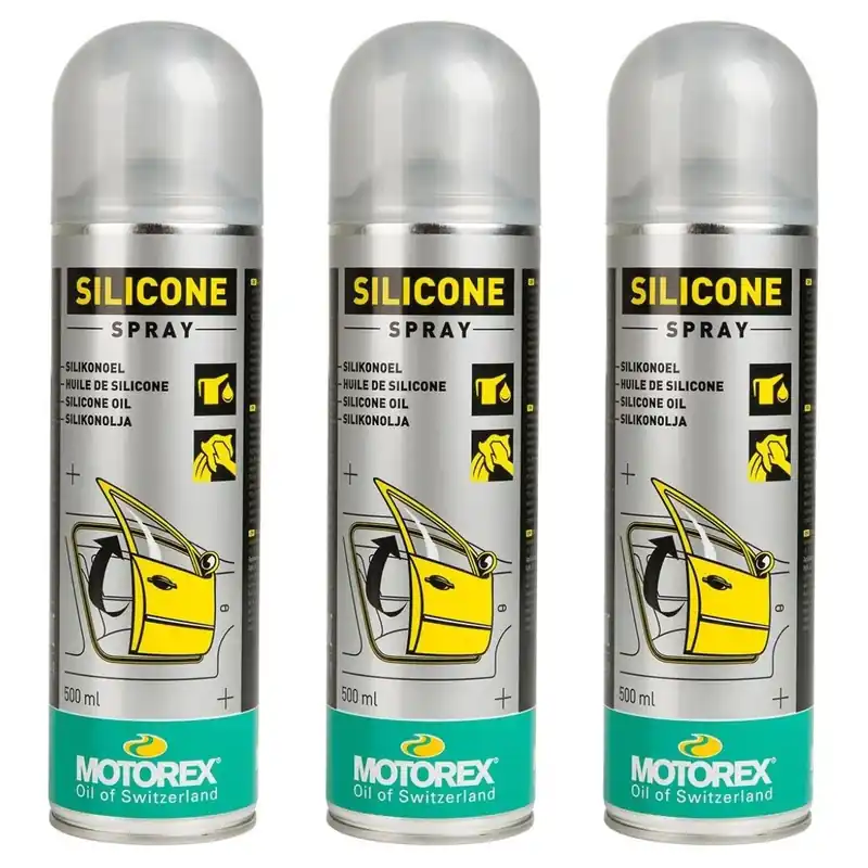 Korlátozott ajánlat [ Motorex ] Silicone Spray Set 3 pièces, 500 ml chacun