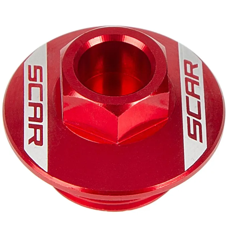 Nézd meg most [ SCAR ] Bouchon de Remplissage d‘huile Rouge, Suzuki RM 80/85/125/250, RM-Z 250/450