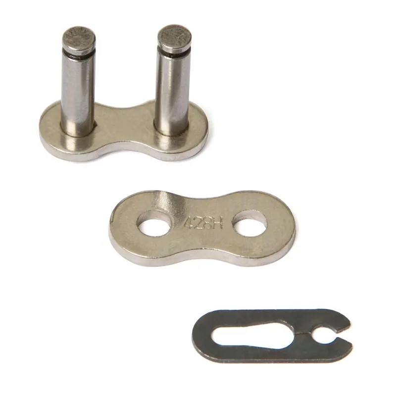 Akciós ár [ Maciag Offroad ] Moto Attache rapide Chaîne GP Core 428, Silver, super reinforced, Clip
