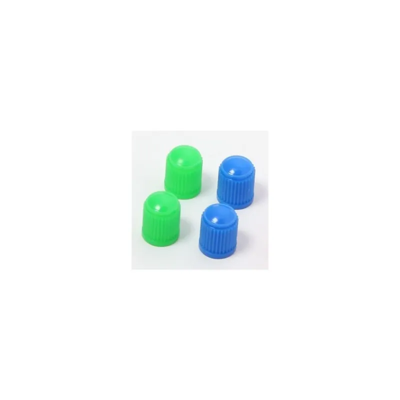 [ DRC ] Bouchons de Valves Bleu/Vert, 4 pièces, plastique Azonnali szállítás