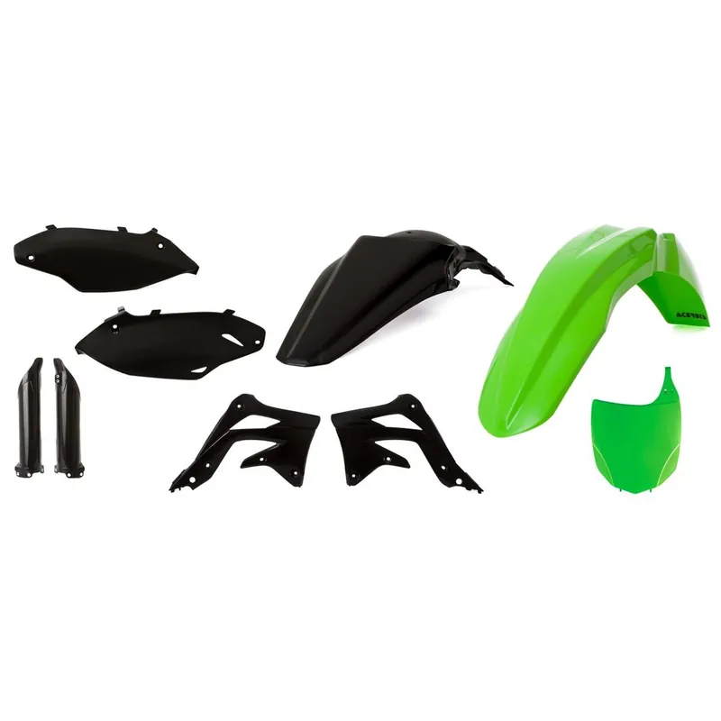 Azonnali szállítás [ Acerbis ] Kit Plastique complet Full-Kit Kawasaki, KXF 450 ‘12, Vert/Noir