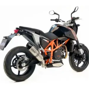 Utolsó esély Silencieux d‘échappement Leovince LV One Evo Inox / Carbone KTM Duke 690 2012-2015