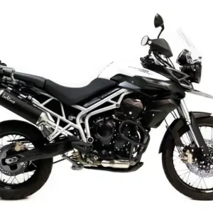 Silencieux d‘échappement Leovince Nero Inox Noir / Carbone Homologué Triumph Tiger 800 / Tiger 800 XC ... Outlet