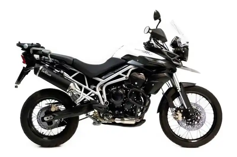 Silencieux d‘échappement Leovince Nero Inox Noir / Carbone Homologué Triumph Tiger 800 / Tiger 800 XC ... Outlet
