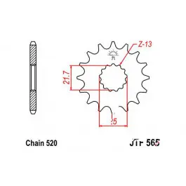 Szuper akció Pignon de sortie de boite JT 18/520 Fin Yamaha / Kawasaki / Suzuki