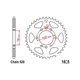 Couronne JT 46/520 Acier Suzuki GSX-R 750 W / GSX-R 1100 W ... Exkluzív ajánlat