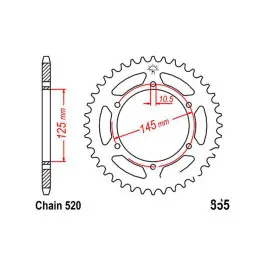 Couronne JT 46/520 Acier Yamaha XTZ 750 H / XTZ 750 N ... Exkluzív ajánlat