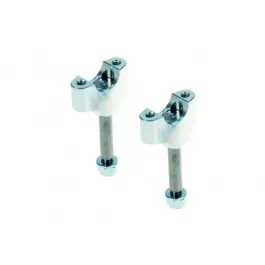 Pontets de guidon Kite inférieurs Ø28,6mm / H50mm Anodisé Argent Ajánlat