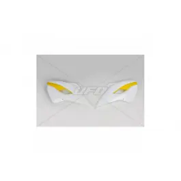Ouïes de radiateur UFO Blanc / Jaune Husqvarna 250 FC 2014-2016 Ne maradj le