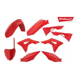 Kit plastiques complet Polisport Rouge Honda CRF 450 R / CRF 250 R ... Alacsony ár