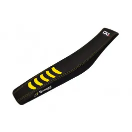 Gyors kiszállítás Housse de selle Blackbird Double Grip 3 Jaune / Noir Husqvarna FE 450 / FC 250 ...