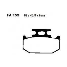 Szuper ajánlat Plaquettes de frein arrière EBC Standar (FA152TT) Yamaha / Suzuki / Kawasaki