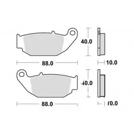 Plaquettes de frein arrière TRW Standar (MCB867) Honda / Suzuki Gyors kiszállítás