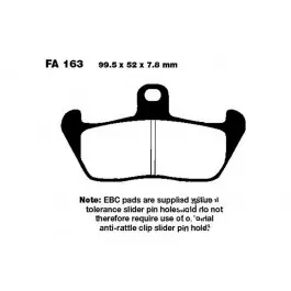 Legnépszerűbb Plaquettes de frein avant / arrière EBC Standar (FA163) Aprilia / Moto Guzzi / Cagiva