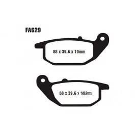 Szuper akció Plaquettes de frein arrière EBC Standar (FA629TT) Honda