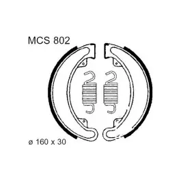 Vedd meg most Machoires de frein arrière TRW avec ressorts (MCS802) Honda