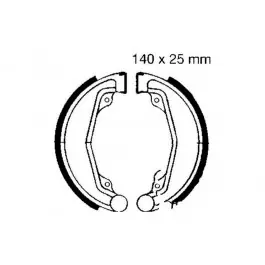 Machoires de frein EBC avec ressorts (H312) Honda Kedvezmény