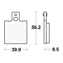 Plaquettes de frein arrière TRW Standar (MCB623) Honda Olcsóbb