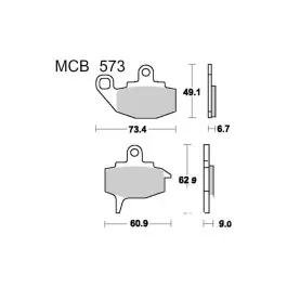 Biztonságos fizetés Plaquettes de frein avant TRW Standar (MCB573) Kawasaki