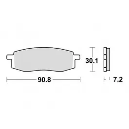 Plaquettes de frein avant TRW Standar (MCB549) Yamaha Különleges ajánlat
