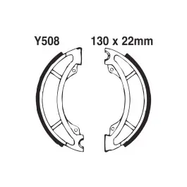 Ne maradj le Machoires de frein avant EBC Groved rainuré avec ressorts (Y508G) Yamaha